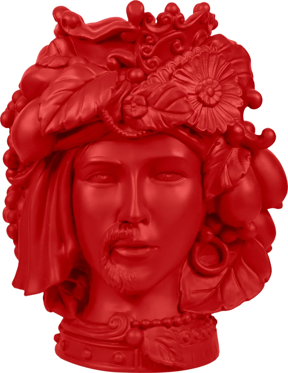 Testa Coppia Baci Milano Teste Matte M Rossa