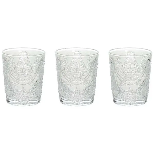 Set 3 Bicchieri Savoia Trasparente 320cc Tognana