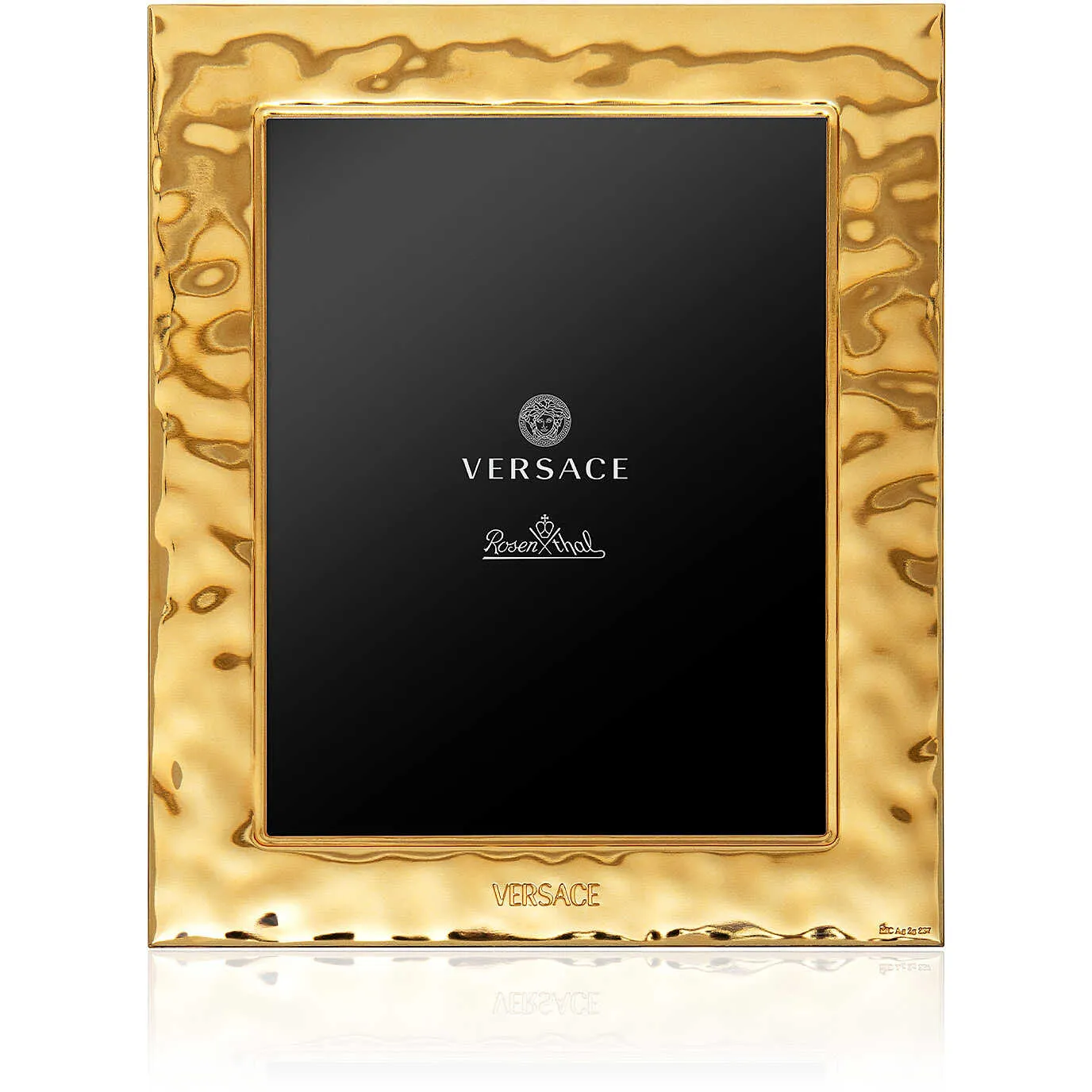 Portafoto Gold Martellato 15x20 Versace in Argento Colore Oro