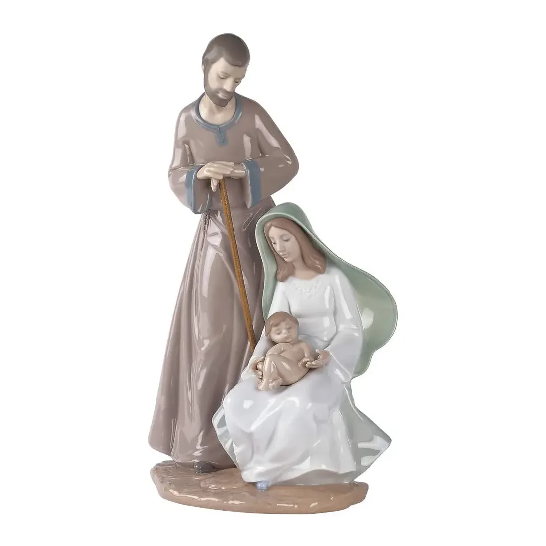 Statua Porcellana NAO La Sacra Famiglia 37 cm