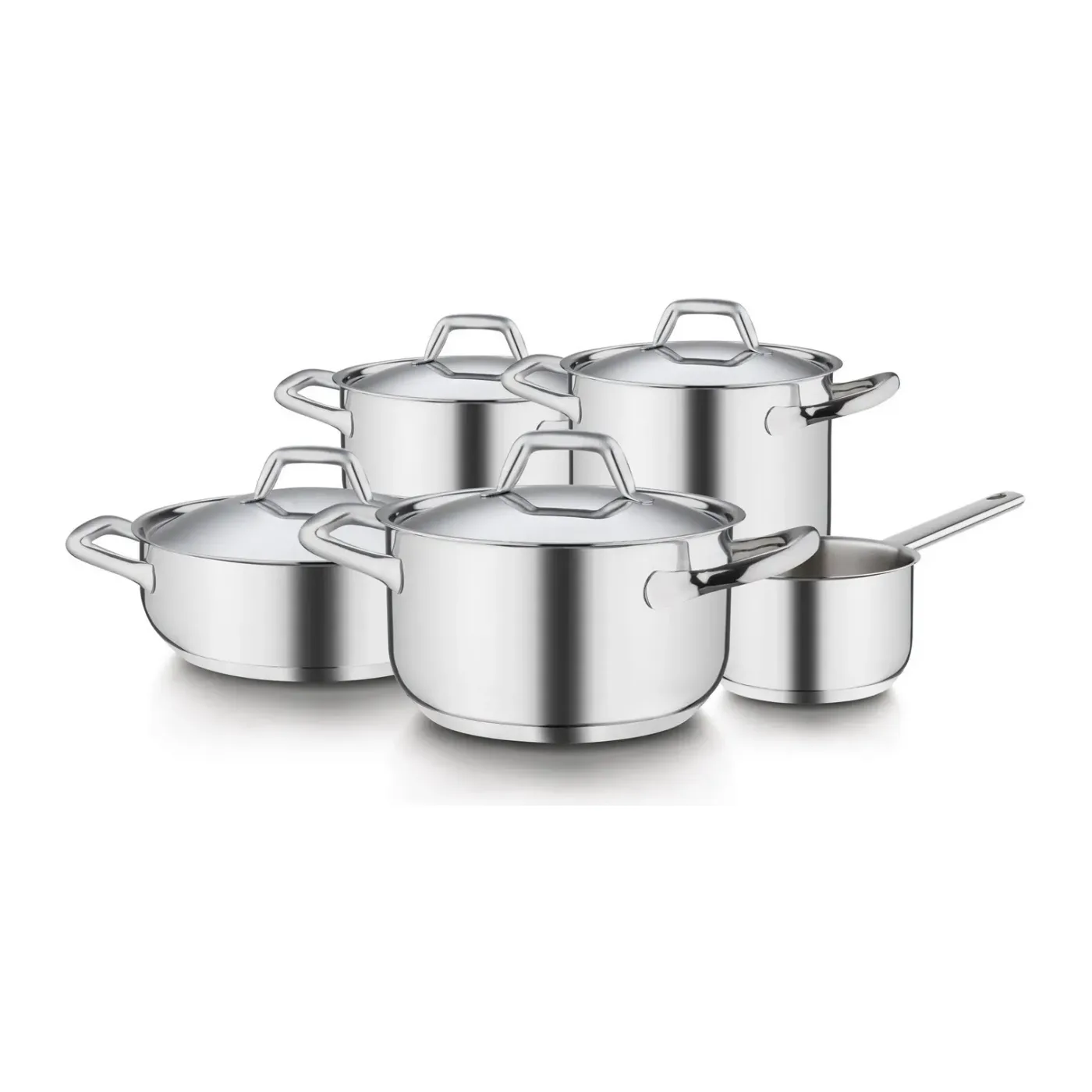 Set/batteria 9 pezzi - chef line - barazzoni