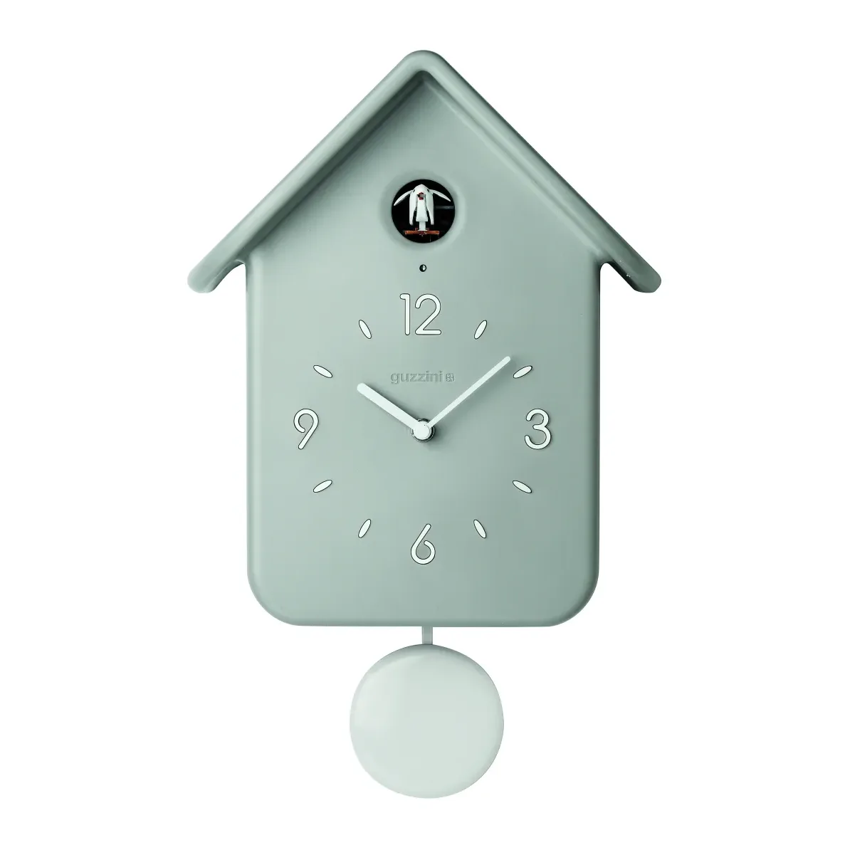 Orologio Cucù Guzzini QQ-UP a Pendolo Grigio Chiaro