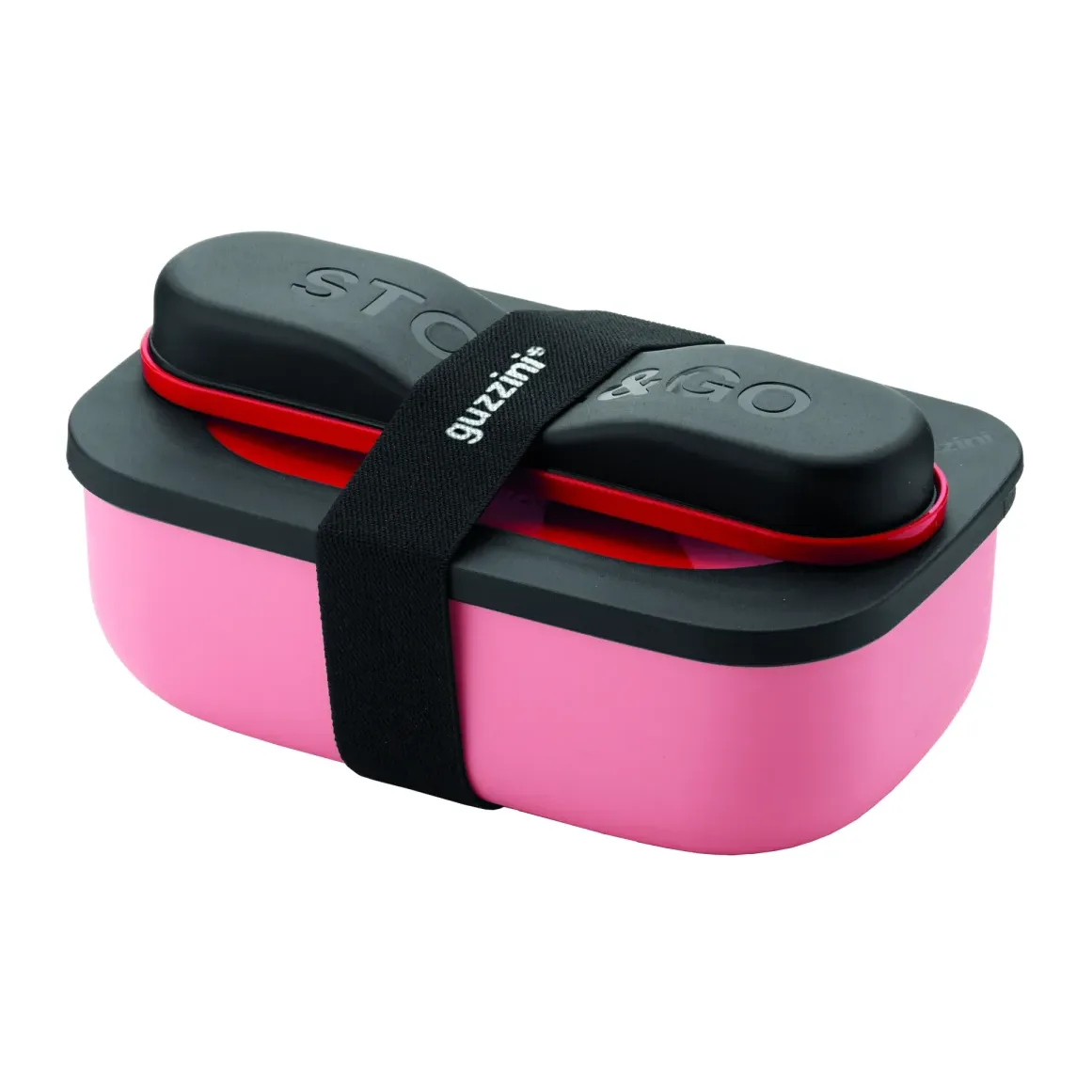 Lunch Box con Posate Guzzini Store&Go Rosso