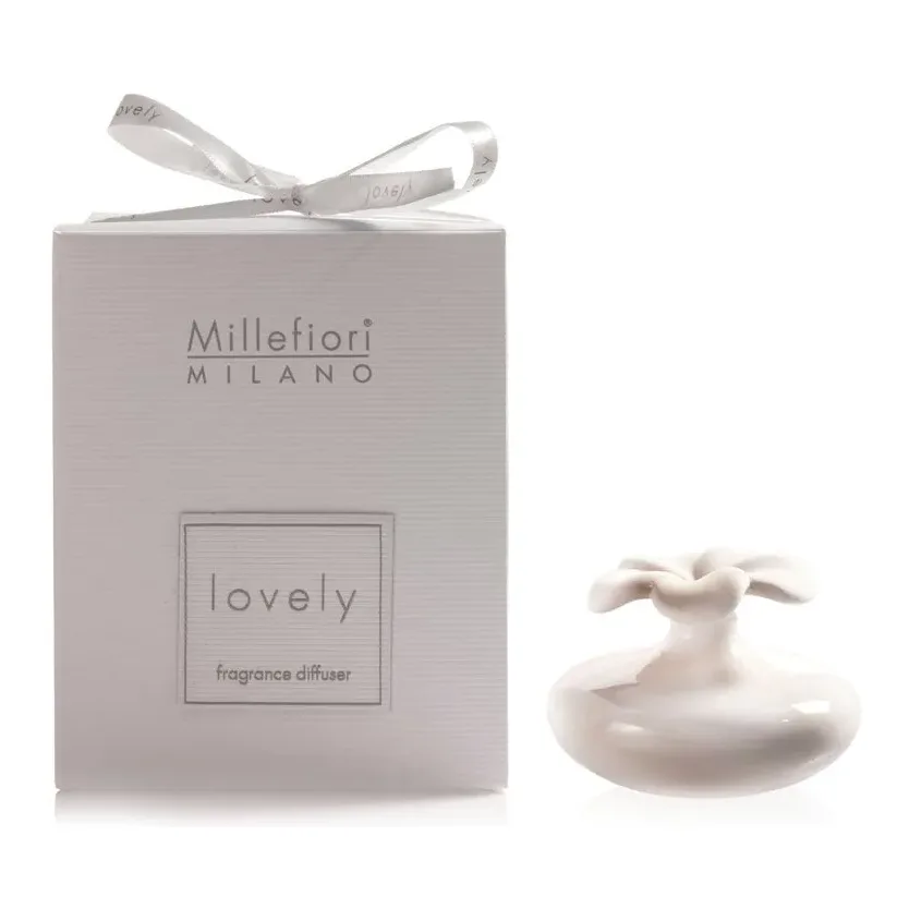 Diffusore Mini Fiore Millefiori Milano Lovely Bianco Set 2