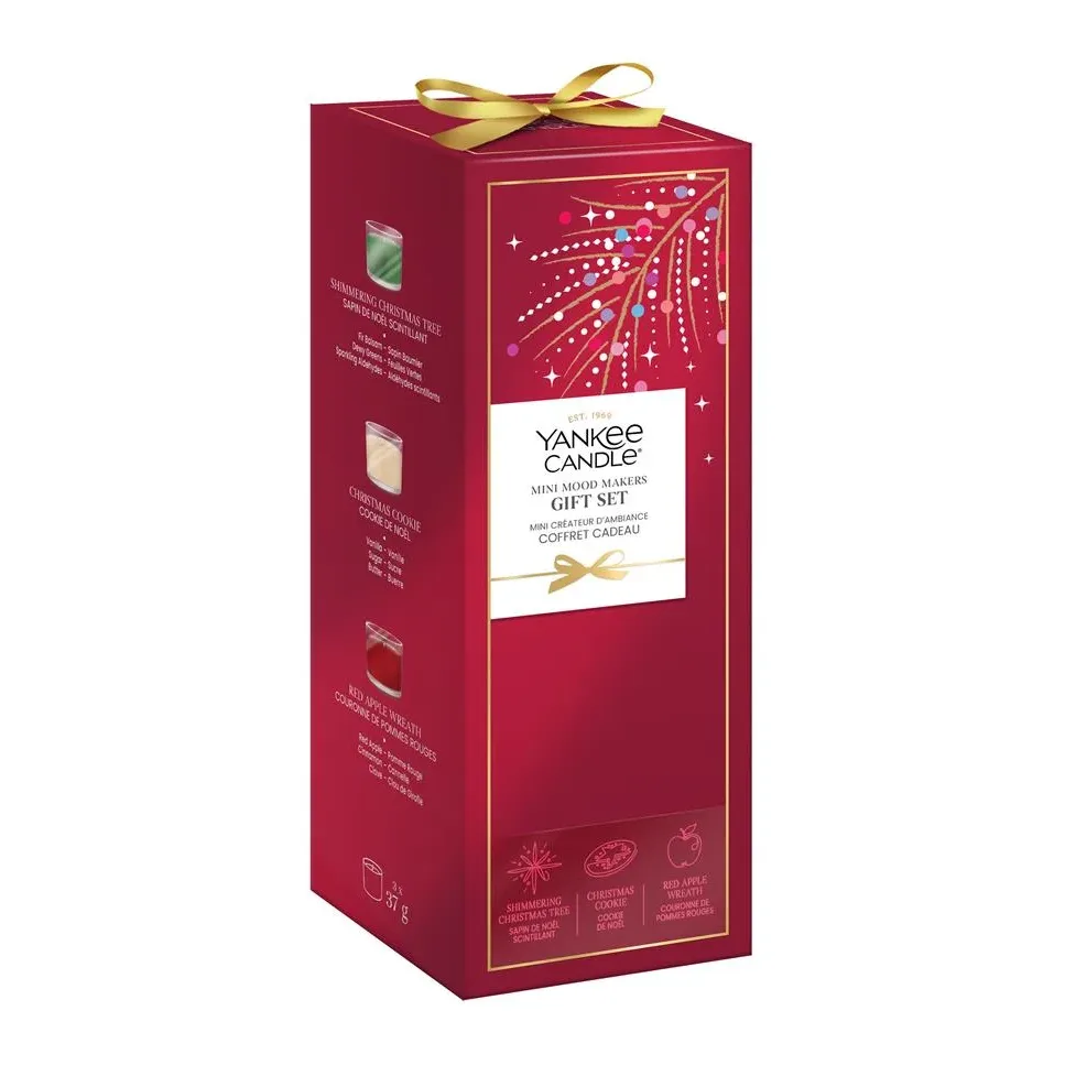 Set 3 Candele Votive In Vetro Magical Christmas Moments