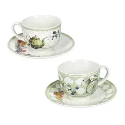 Set 2 Tazzine Caffè Brandani Wonderland New Bone China