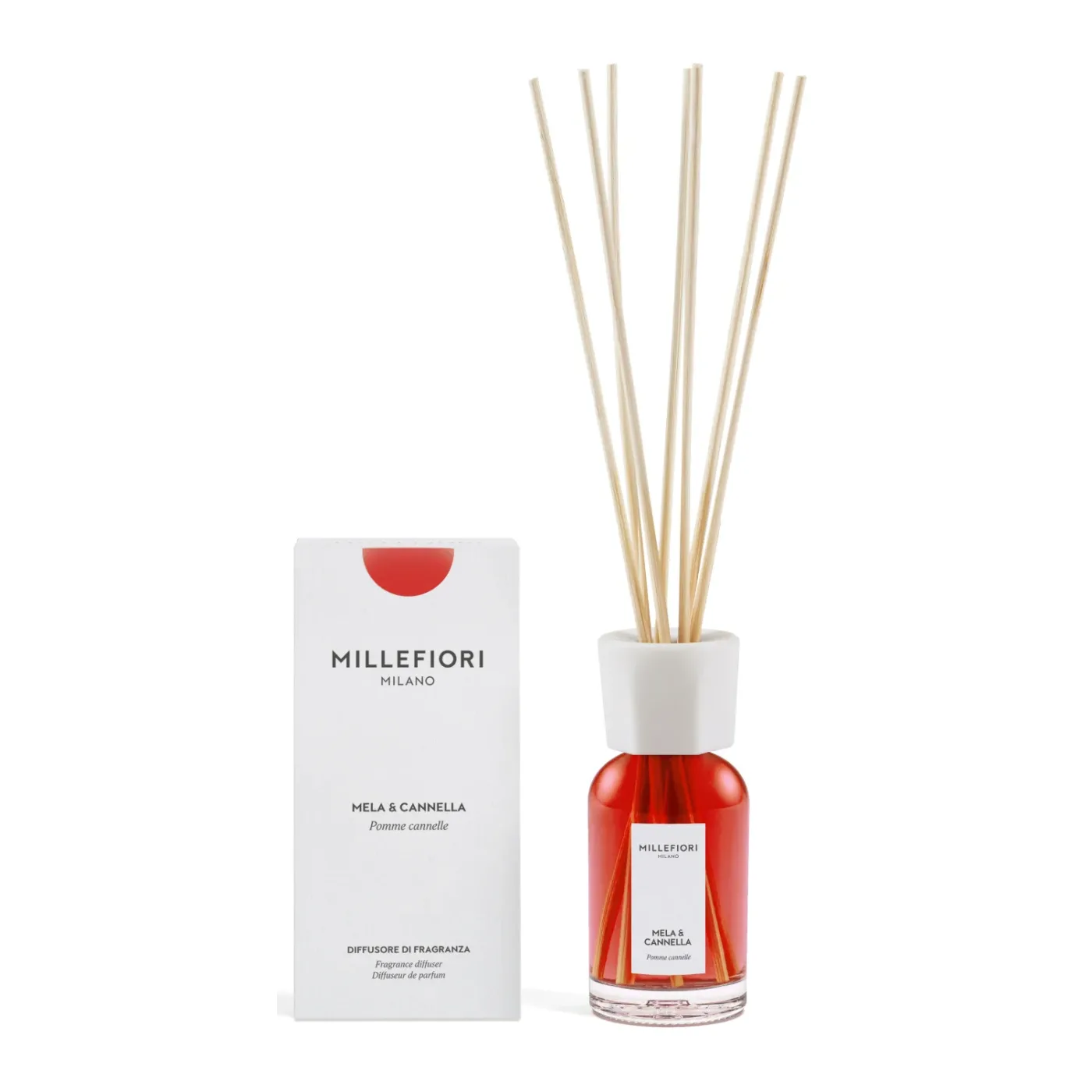 Diffusore Bastoncini Millefiori Milano Mela & Cannella 100ml