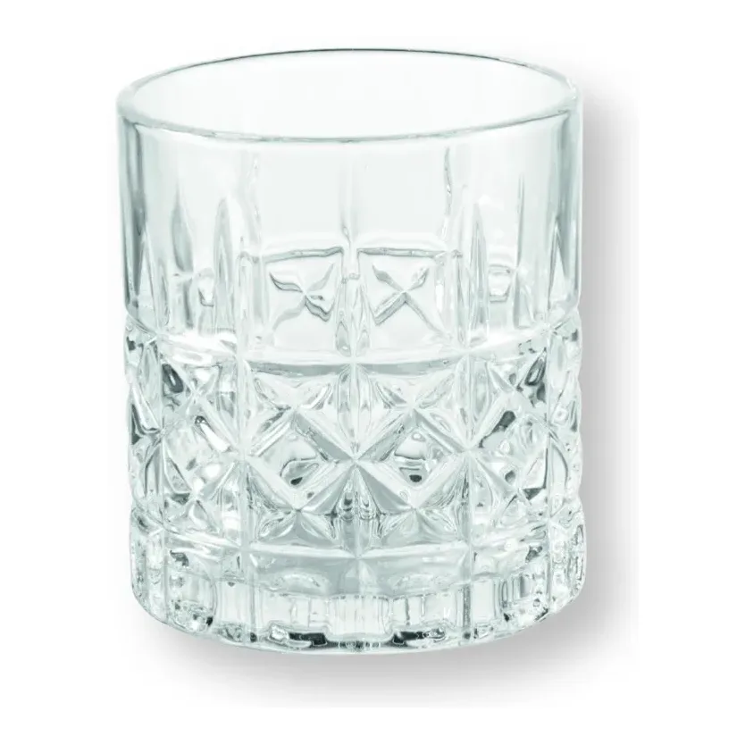 Set 4 Bicchieri Mosaico Brandani in Vetro Trasparente