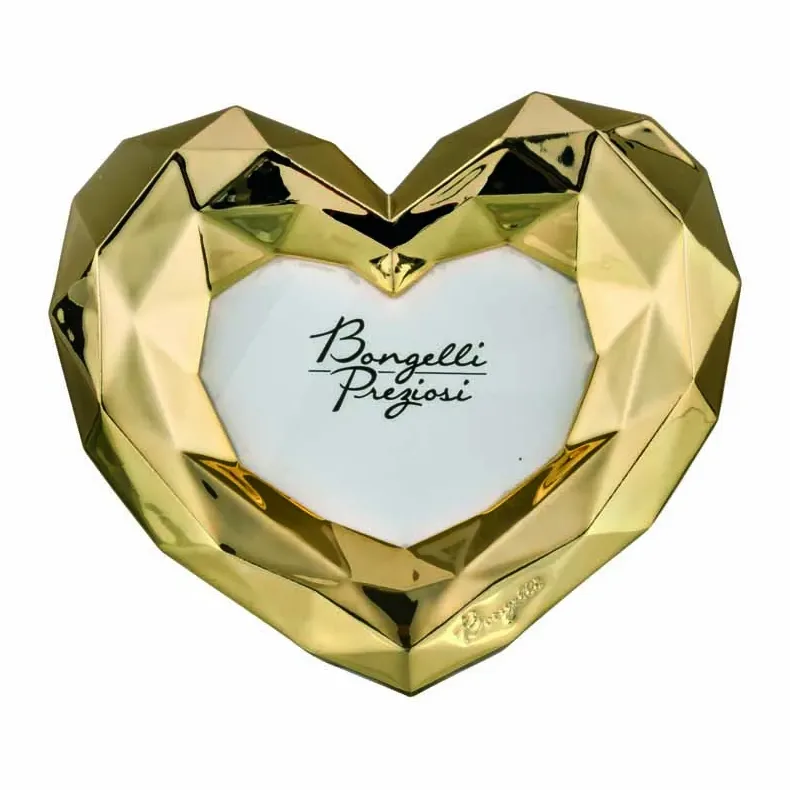 Portafoto Cuori Bongelli Preziosi Marmorino Oro 13x18