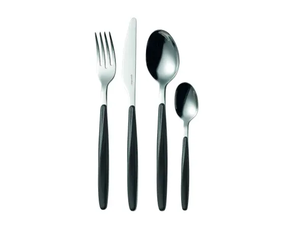 Set 24 Posate My Fusion Guzzini Nero in Acciaio Guzzini