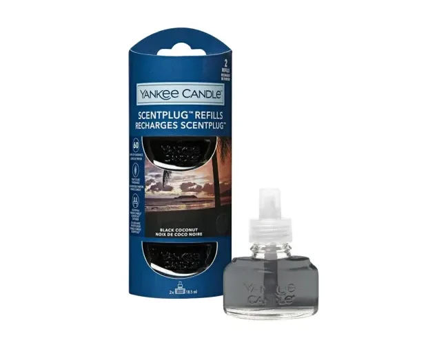 Set 2 Ricariche Scentplug Black Coconut Yankee Candle