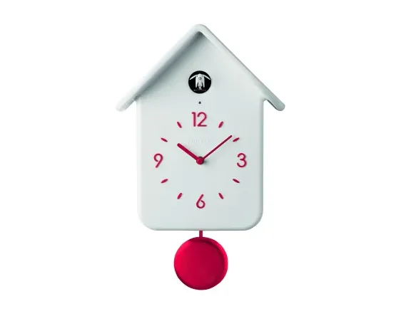 Orologio Cucù Guzzini QQ-UP a Pendolo Bianco 24,8 cm Guzzini