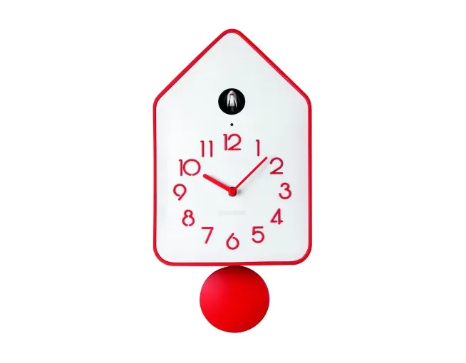 Orologio Cucù Guzzini QQ-UP Pendolo Rosso h37 guzzini