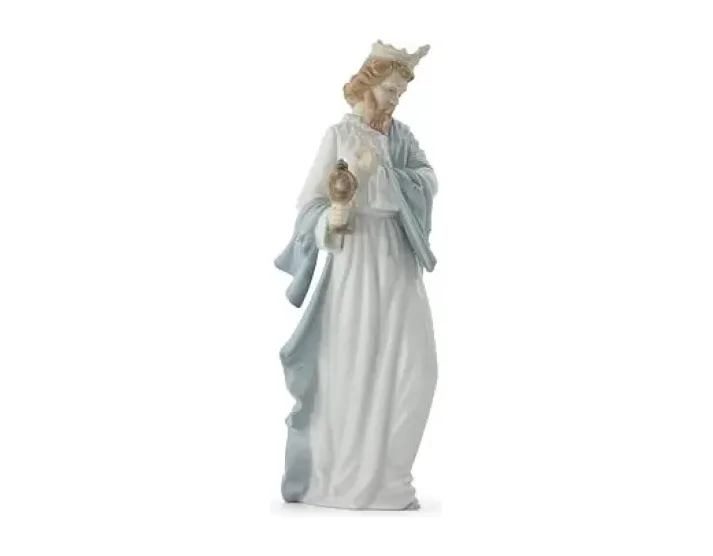 Statua Re Gaspare NAO by Lladró Porcellana Presepe NAO