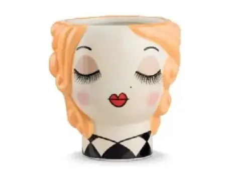 Vaso Le Pupazze Egan Gaia Arancio 12x11 Ceramica egan