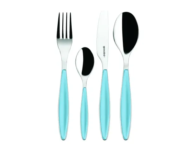 Set 24 Posate Guzzini Feeling Azzurro Mare Guzzini