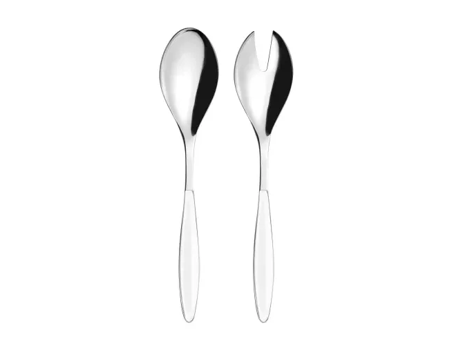 Set Posate Insalata Bianco in Acciaio 18/10 Feeling - Guzzini Guzzini