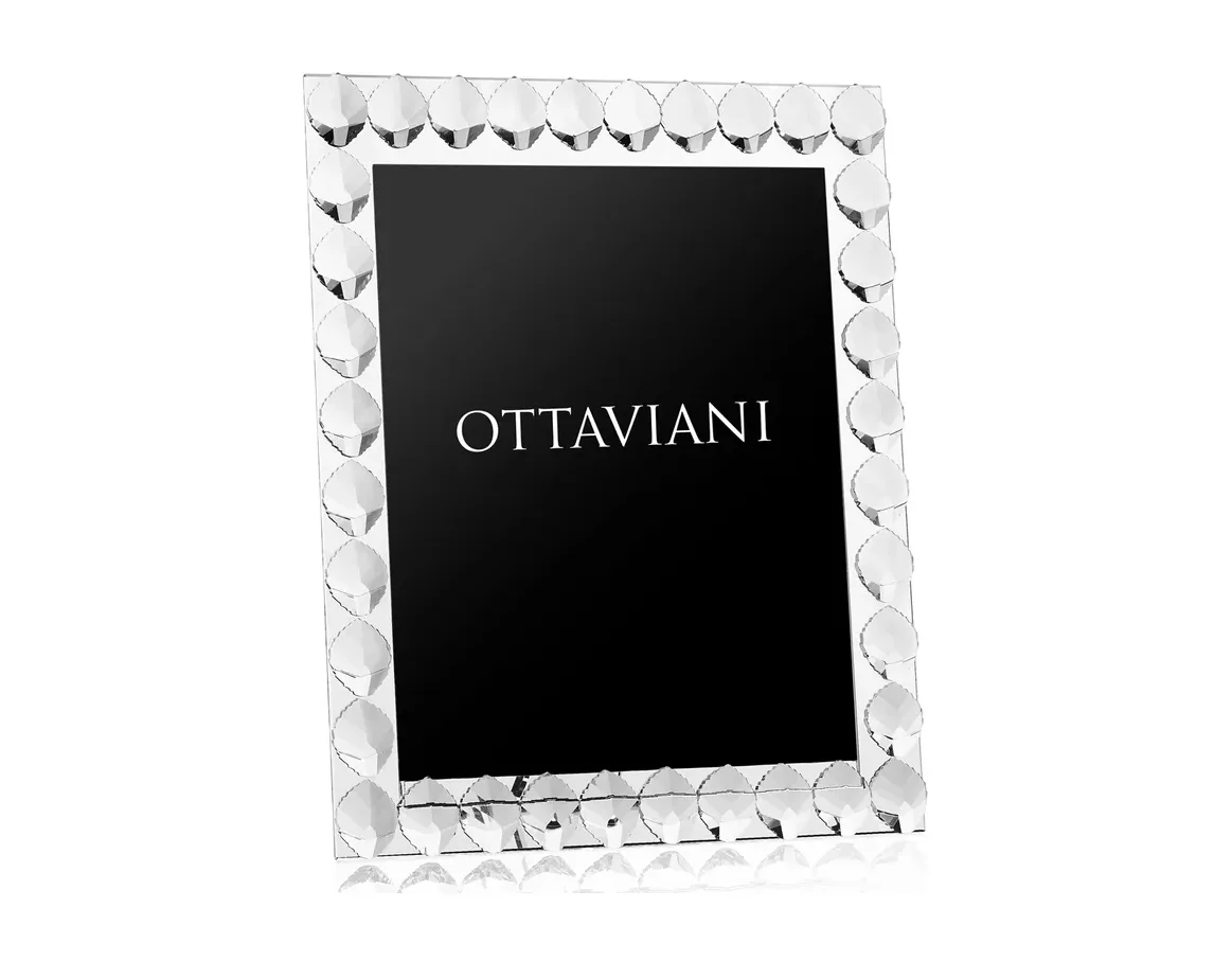 Portafoto Ottaviani in Cristallo Sfaccettato 29x23,2x9,5 cm Ottaviani