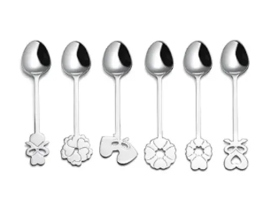 Set 6 Cucchiaini Guzzini Love Acciaio - Bomboniera Guzzini
