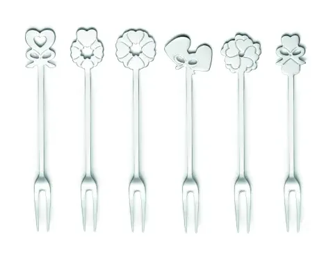 Set 6 Forchettine Aperitivo Guzzini Love Acciaio guzzini