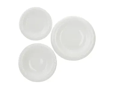 brandani tavola 18pz optical new bone china Brandani