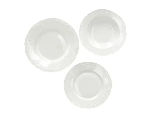 Servizio Piatti 18pz Porcellana New Bone China Brandani
