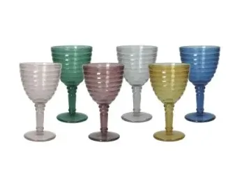 Set 6 calici Nebula colori assortiti Brandani Brandani