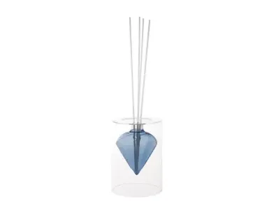 Diffusore a Bastoncini Brandani Diamond Blu in Vetro Brandani