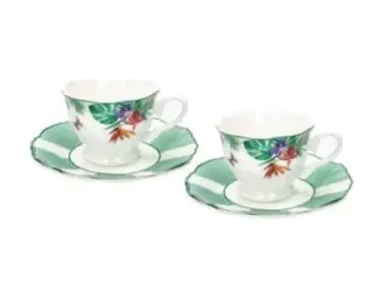 Set 2 Tazzine Caffè Brandani Oasi New Bone China Brandani