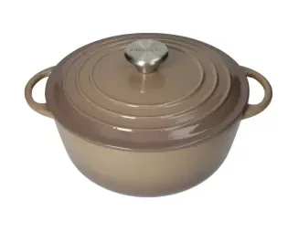 Casseruola Cocotte Ghisa Smaltata 3L Tortora Brandani