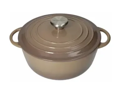 Cocotte Ghisa Smaltata Brandani Tortora 4 Litri 24 cm Brandani