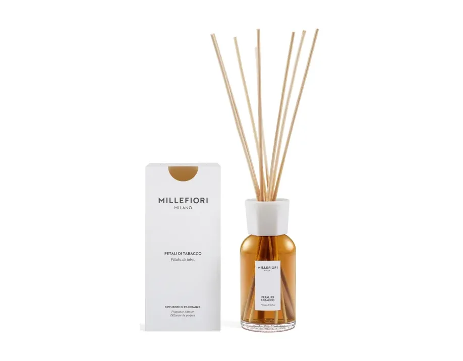 Diffusore Bastoncini Millefiori Natural Petali di Tabacco 250ml Millefiori Milano