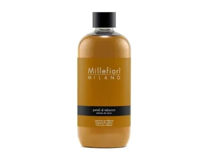 RICARICA PER DIFFUSORE A BASTONCINI PETALI DI TABACCO 500ML Millefiori Milano
