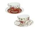 set 2 tazze caffè c/p porcellana giochi di luce brandani Brandani