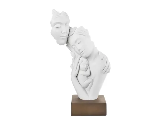 Scultura Famiglia in Argento 39 cm Bongelli