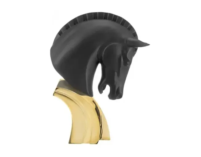Testa Cavallo Bongelli H16 Nero base oro Bongelli