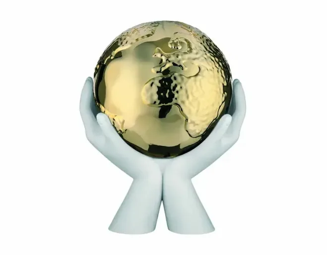 Scultura Mani Globe 36x27 Bongelli