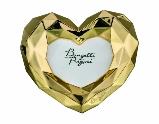 Portafoto Cuori Bongelli Preziosi Marmorino Oro 13x18 Bongelli