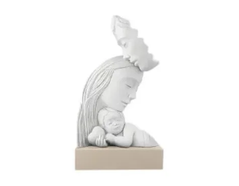 Scultura Famiglia Bongelli Base Nocciola Bomboniera Bongelli