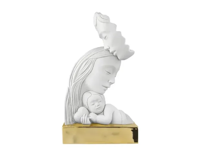 Bongelli Scultura Famiglia con Base Oro Bongelli