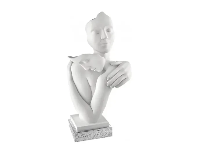Scultura Abbraccio Base Argento Bongelli Bongelli