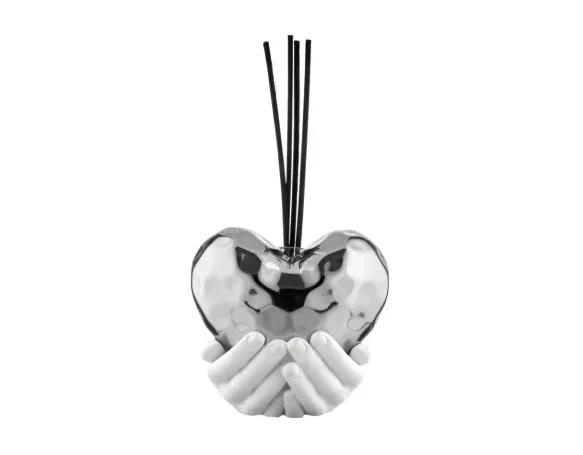 Mani Cuore Profumatore Argento Bongelli in Polvere di Marmo Bongelli