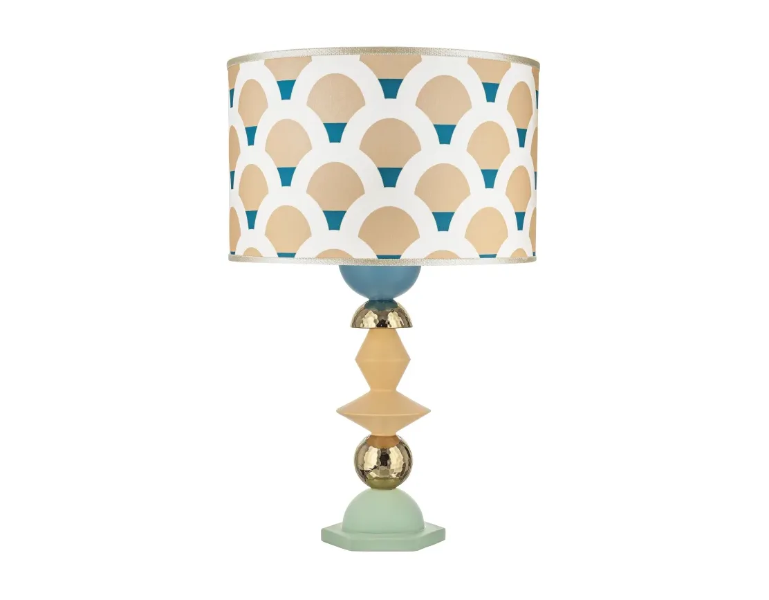 Lampada da Tavolo Bongelli Liberty Fantasy Verde Oro Bongelli