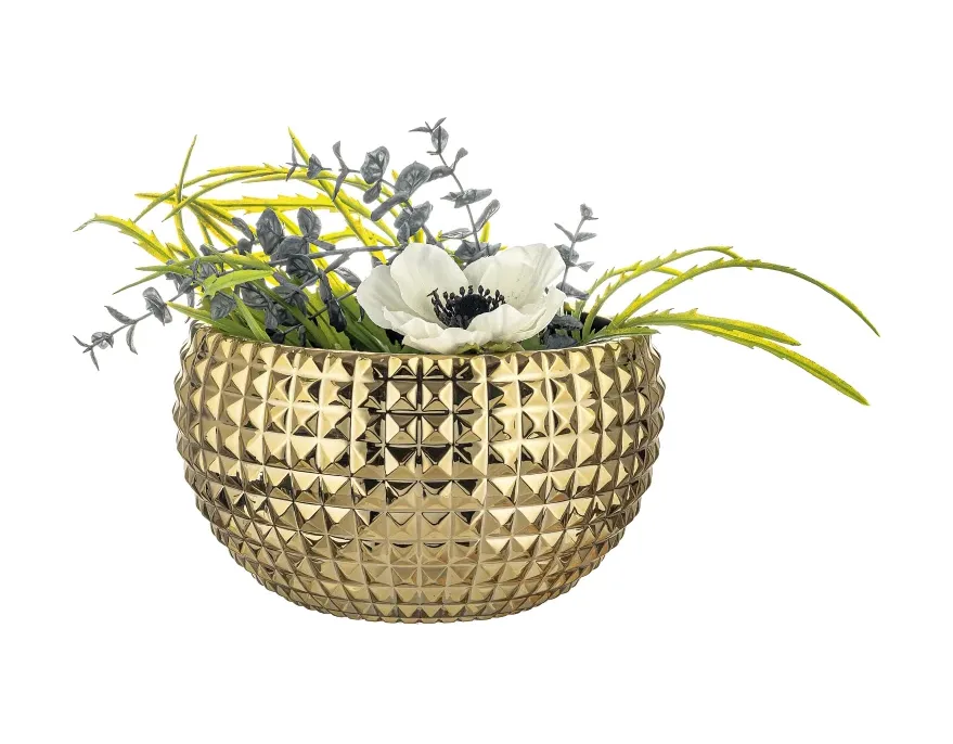 Centrotavola Bowl Bongelli Diamonds Vetro Oro D.22 Bongelli