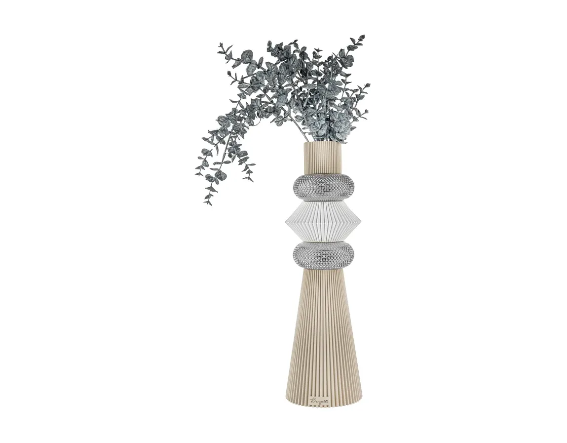 Vaso Modular Bongelli Preziosi H.39 Nocciola Argento Bongelli