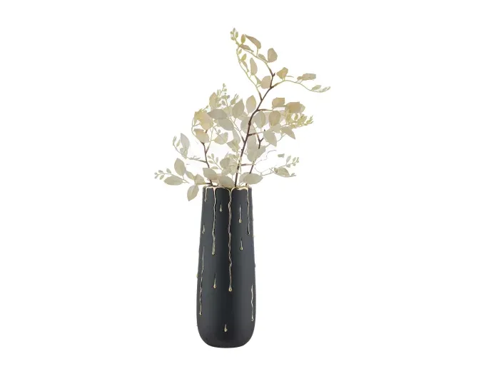 Vaso Alto Bongelli Rugiada H31 Nero - Oro Bongelli