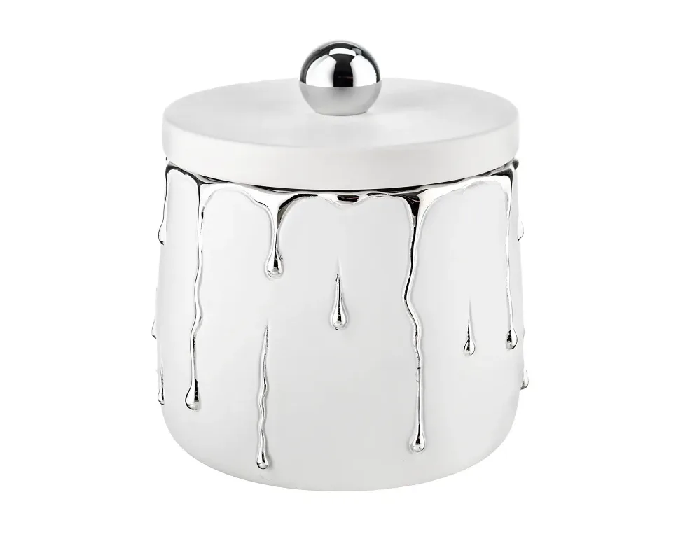 Scatola Portagioie Rugiada Bongelli D12 Bianco Argento Bongelli
