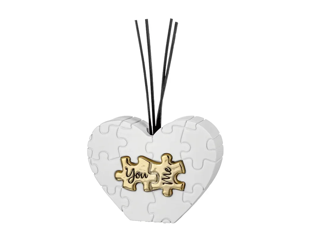 Profumatore Puzzle Bongelli You Me Bianco Oro 13x9 Bongelli