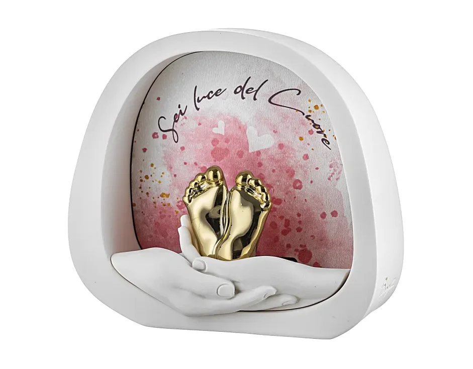 Lampada LED Bongelli Mani con Piedini Oro Rosa Bongelli