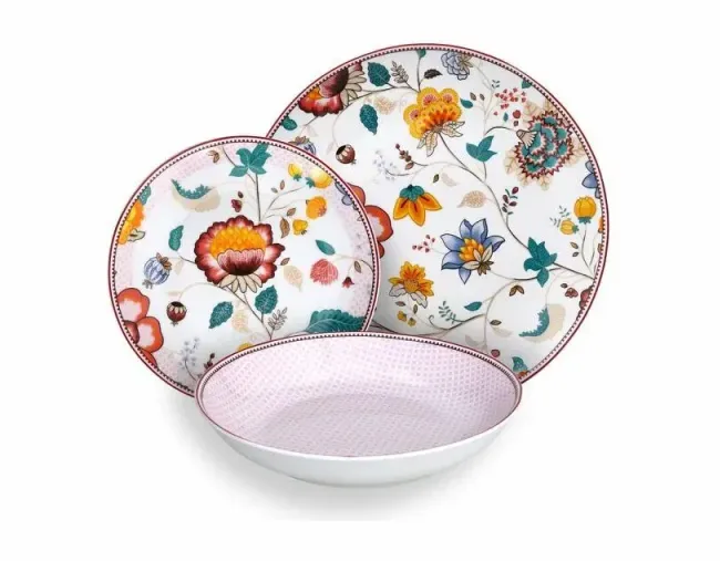 Servizio Piatti 18 Pezzi Tognana Moon Kimono Tognana